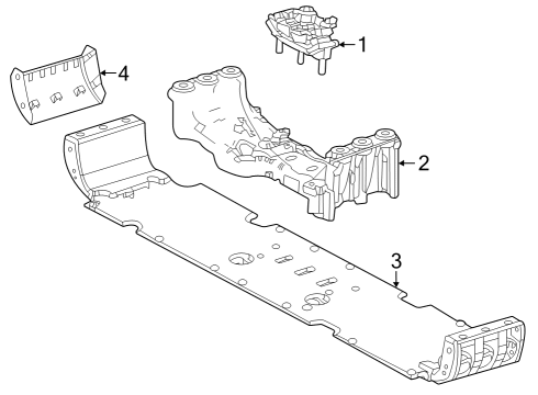 2024 Jeep Grand Cherokee Engine & Trans Mounting Diagram 4 - Thumbnail