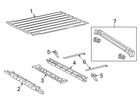 2022 Jeep Gladiator Floor Diagram 3 - Thumbnail