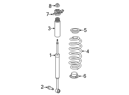 2023 Jeep Cherokee Shocks & Components  Diagram 1 - Thumbnail