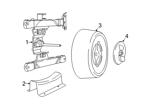 2022 Chrysler Voyager Spare Tire Carrier Diagram