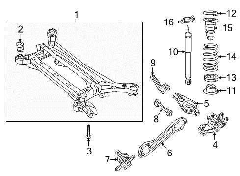 2022 Chrysler Pacifica Lateral Link Diagram for 68579813AA