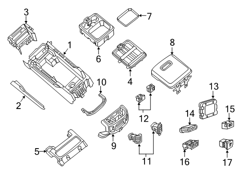 2022 Ram 2500 Front Console Diagram