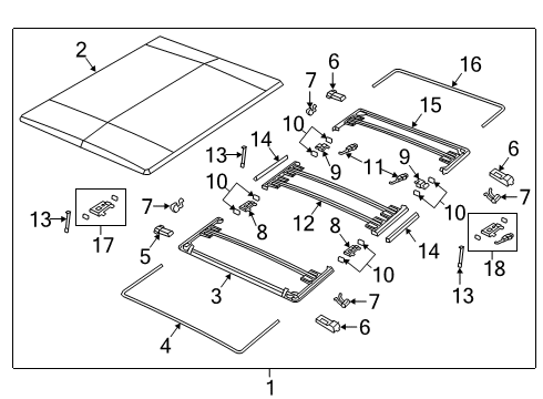 2022 Ram 2500 Exterior Trim - Pick Up Box Diagram 5 - Thumbnail