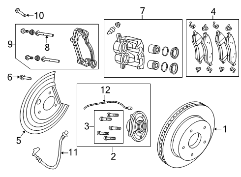 2023 Ram 1500 Brake Components Diagram 2 - Thumbnail