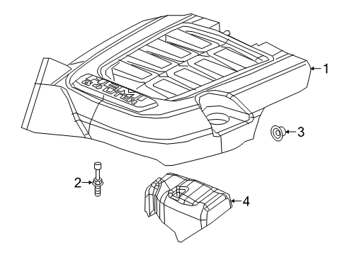2023 Ram 3500 Engine Appearance Cover Diagram