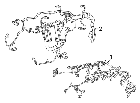 2021 Jeep Gladiator Engine Harness Diagram for 68565242AA