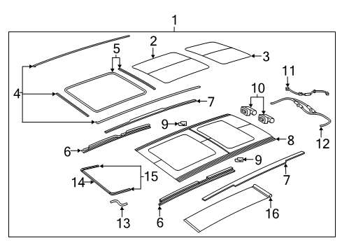 2021 Jeep Renegade Sunroof, Body Diagram 2 - Thumbnail