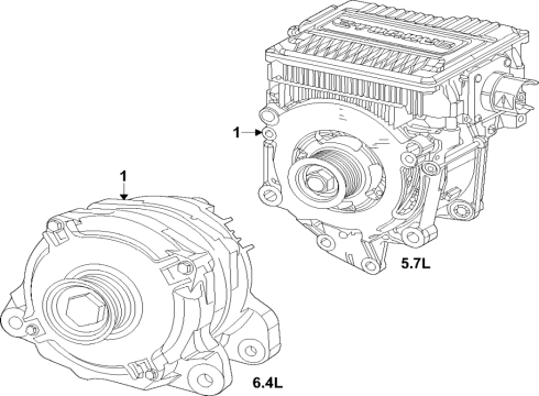 2023 Jeep Grand Wagoneer Alternator Diagram 1 - Thumbnail