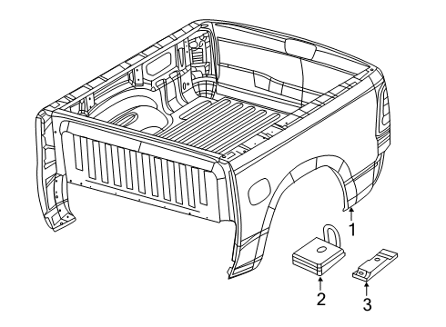 2022 Ram 2500 Box Assembly Diagram 2 - Thumbnail