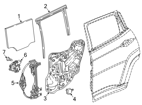 2022 Jeep Compass Rear Door Diagram
