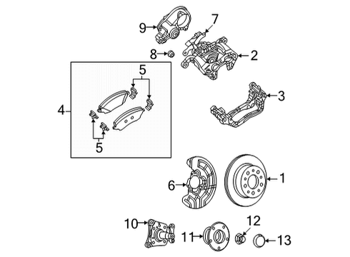 2022 Ram ProMaster 2500 Brake Components Diagram 2 - Thumbnail