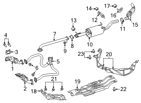 2023 Ram 1500 Exhaust Components Diagram 3 - Thumbnail