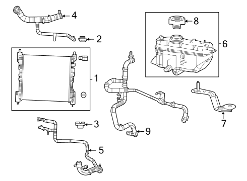 2023 Jeep Grand Cherokee Radiator & Components Diagram 3 - Thumbnail