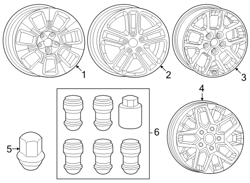 2023 Jeep Wrangler Wheels Diagram 2 - Thumbnail