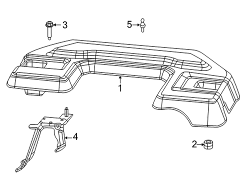 2023 Ram 1500 Engine Appearance Cover Diagram 2 - Thumbnail
