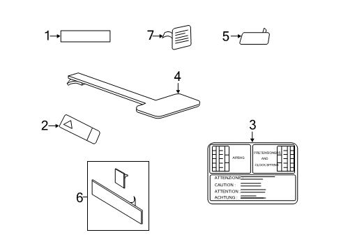 2022 Ram ProMaster 2500 Information Labels Diagram
