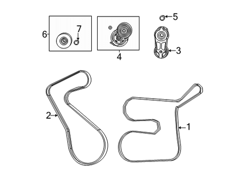 2022 Ram 1500 Belts & Pulleys, Maintenance Diagram 5 - Thumbnail