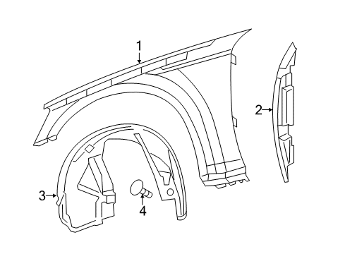 2022 Chrysler 300 Fender & Components Diagram