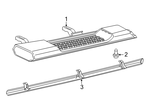 2022 Jeep Wrangler Exterior Trim - Pillars Diagram 1 - Thumbnail