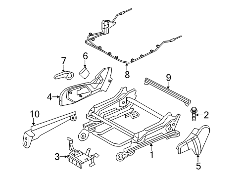 2022 Dodge Durango Tracks & Components Diagram 2 - Thumbnail