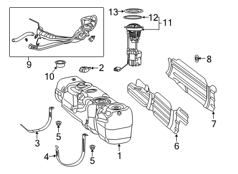 2023 Ram 2500 Fuel System Components Diagram 2 - Thumbnail