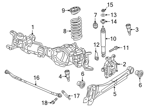 2023 Ram 3500 Shocks & Suspension Components - Front Diagram 2 - Thumbnail