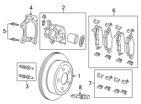 2022 Jeep Gladiator Brake Components Diagram 2 - Thumbnail