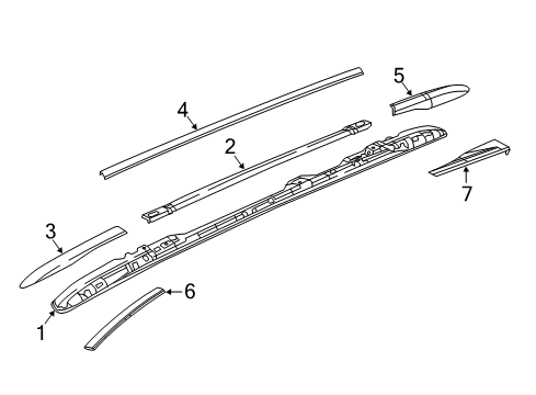 2023 Chrysler Voyager Exterior Trim - Roof Diagram 2 - Thumbnail