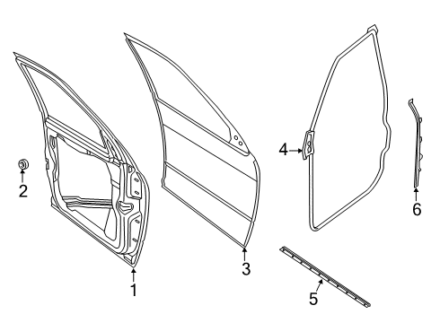 2023 Ram 3500 Door & Components Diagram 1 - Thumbnail