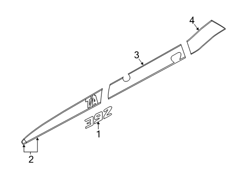 2022 Dodge Challenger Stripe Tape Diagram 4 - Thumbnail