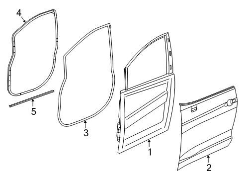 2022 Chrysler Voyager Door & Components Diagram 1 - Thumbnail