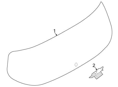 2024 Dodge Hornet Glass - Lift Gate Diagram
