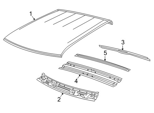 2023 Ram 2500 Roof & Components Diagram 1 - Thumbnail