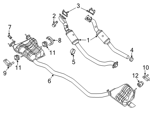 2022 Dodge Durango Exhaust Components Diagram 2 - Thumbnail