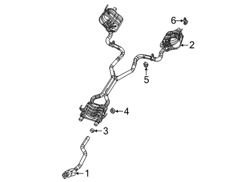 2021 Jeep Grand Cherokee L Exhaust Components Diagram 2 - Thumbnail
