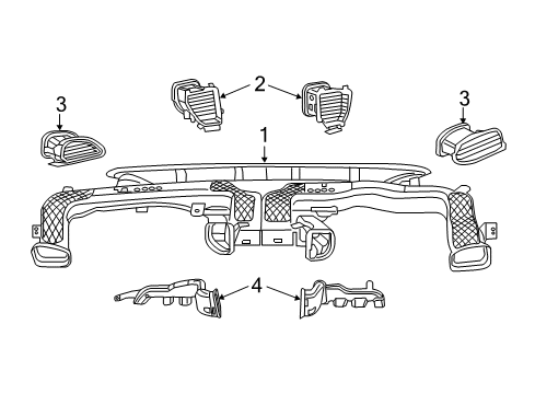 2022 Chrysler Voyager Ducts Diagram 1 - Thumbnail