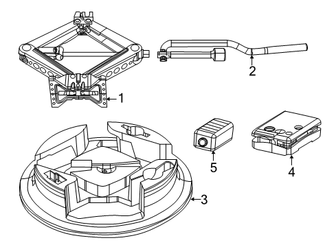 2022 Jeep Compass Jack & Components Diagram