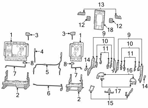 2023 Jeep Grand Cherokee L Second Row Seats Diagram 6 - Thumbnail