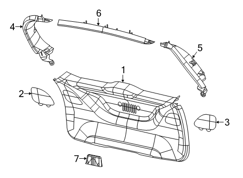 2022 Jeep Compass Interior Trim  Diagram