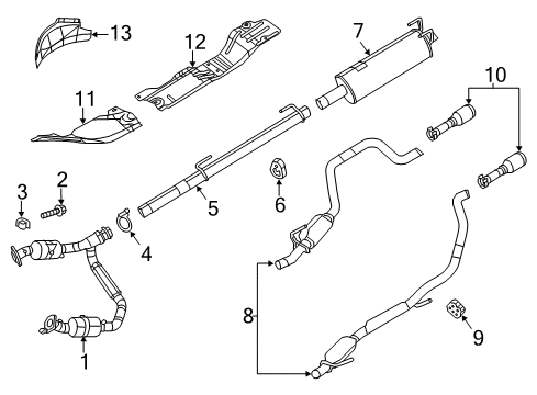 2023 Ram 1500 Classic Exhaust Components Diagram 2 - Thumbnail