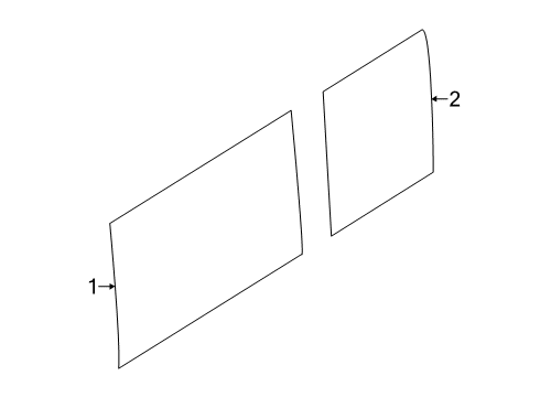 2022 Ram ProMaster 2500 Glass - Side Panel Diagram 2 - Thumbnail