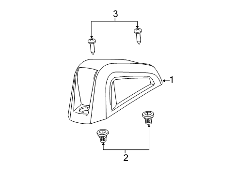 2022 Ram ProMaster 2500 Roof Lamps Diagram 3 - Thumbnail