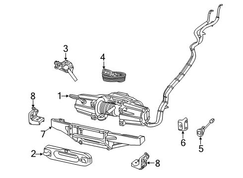 2023 Ram 2500 Electrical Components - Front Bumper Diagram 2 - Thumbnail