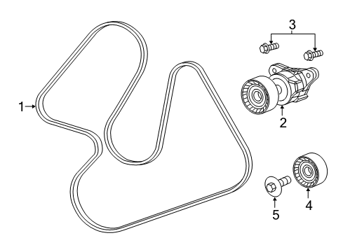 2022 Ram ProMaster City Belts & Pulleys  Diagram