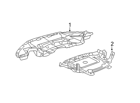 2022 Chrysler 300 Splash Shields Diagram 2 - Thumbnail