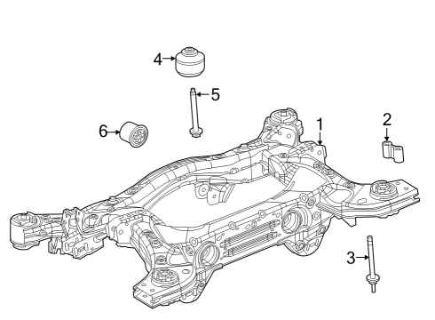 2024 Jeep Grand Cherokee Suspension Mounting - Rear Diagram