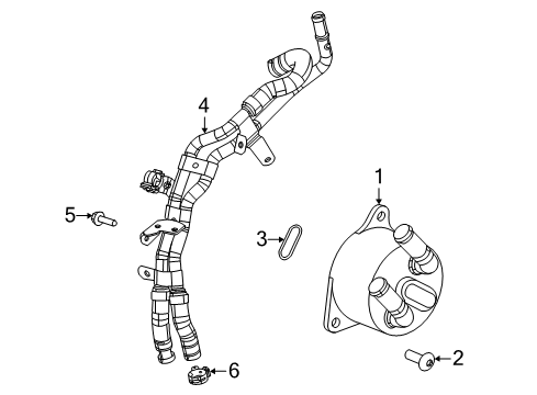 2022 Jeep Compass Trans Oil Cooler Diagram 1 - Thumbnail
