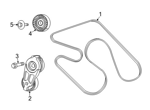 2022 Ram 3500 Belts & Pulleys  Diagram 1 - Thumbnail