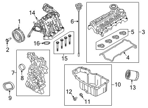 2021 Jeep Renegade Engine Parts & Mounts, Timing, Lubrication System Diagram 1 - Thumbnail