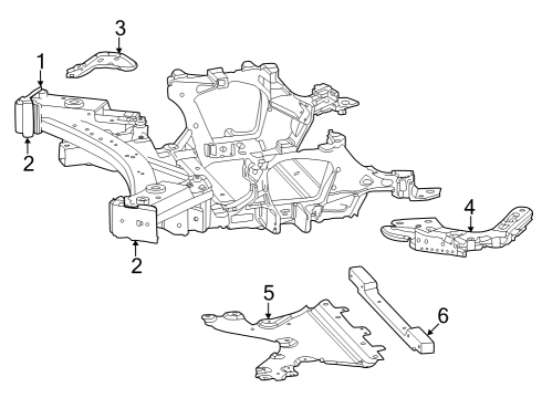 2024 Jeep Grand Cherokee Suspension Mounting - Front Diagram 2 - Thumbnail